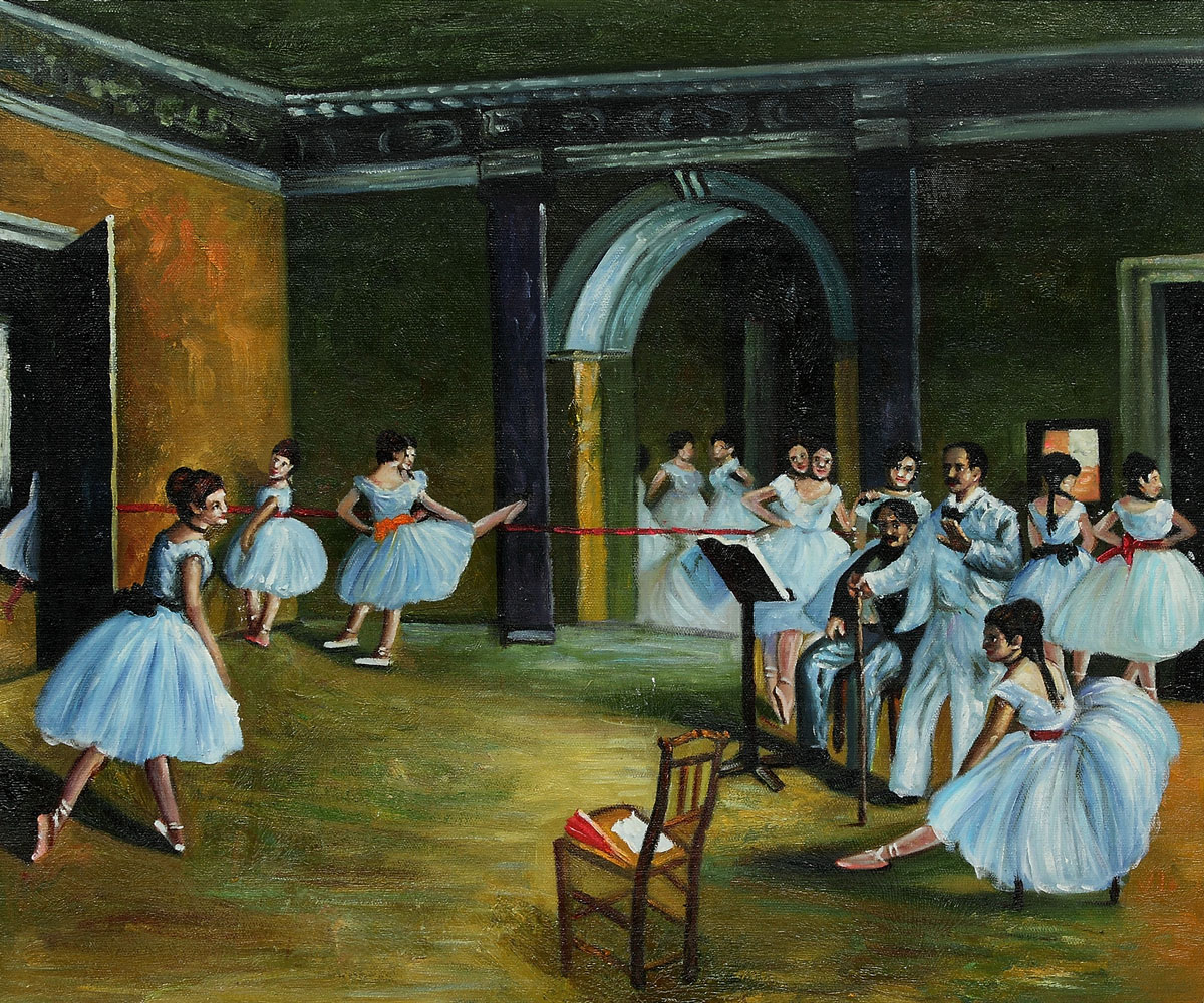 Dance Studio at the Opera by Edgar Degas - Click Image to Close